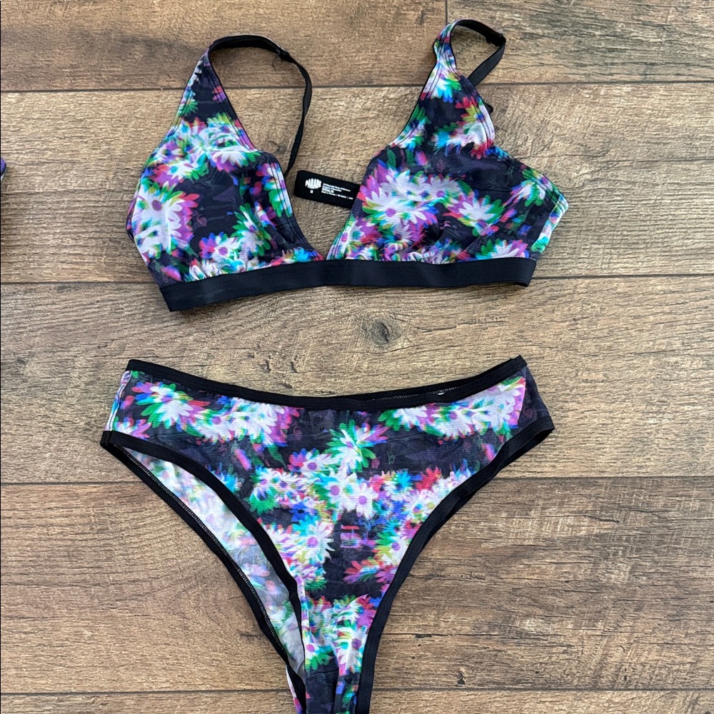 Vibrant Floral Women's Bikini Set